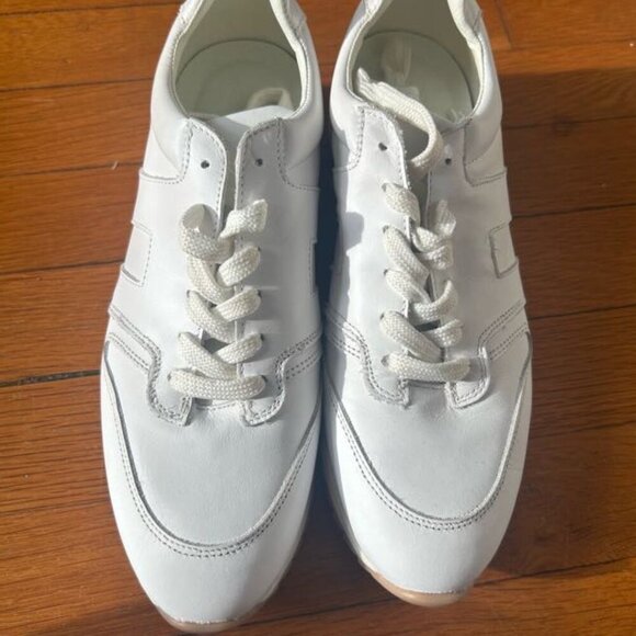 ABLE White Leather Sneaker | Women's 10.5 - Picture 2 of 4